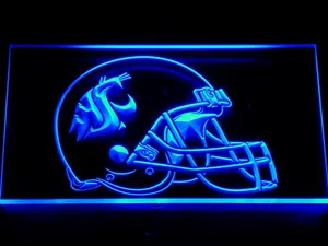 Washington State Cougars Helmet LED Neon Sign
