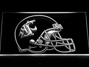 Washington State Cougars Helmet LED Neon Sign