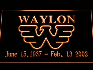 Waylon Jennings LED Neon Sign