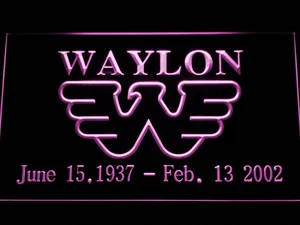Waylon Jennings LED Neon Sign