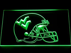 West Virginia Mountaineers Helmet LED Neon Sign