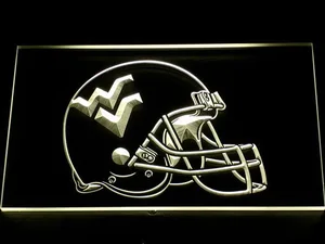 West Virginia Mountaineers Helmet LED Neon Sign