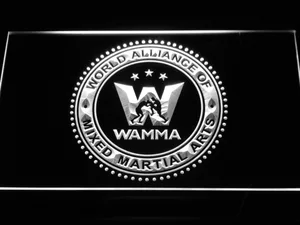 World Alliance of Mixed Martial Arts WAMMA LED Neon Sign