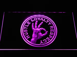 WWE John Cena Hustle, Loyalty, Respect LED Neon Sign
