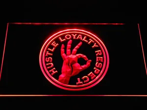 WWE John Cena Hustle, Loyalty, Respect LED Neon Sign