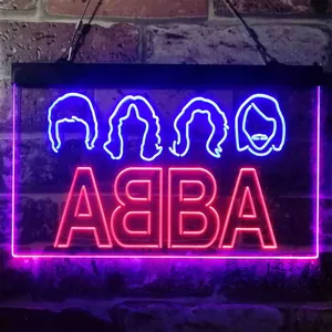 Abba Logo Neon-Like LED Sign