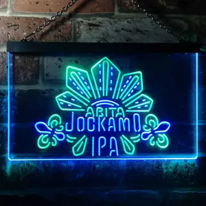 Abita Beer Jockamo IPA Neon-Like LED Sign- Dual Color