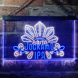 Abita Beer Jockamo IPA Neon-Like LED Sign- Dual Color