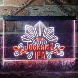 Abita Beer Jockamo IPA Neon-Like LED Sign- Dual Color
