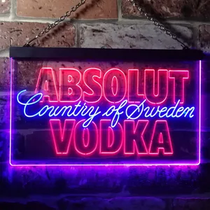 Absolut Vodka Country Of Sweden Neon-Like LED Sign