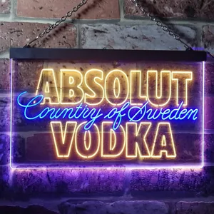 Absolut Vodka Country Of Sweden Neon-Like LED Sign