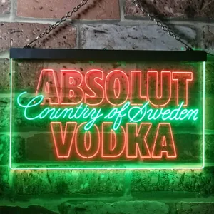 Absolut Vodka Country Of Sweden Neon-Like LED Sign