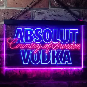 Absolut Vodka Country Of Sweden Neon-Like LED Sign