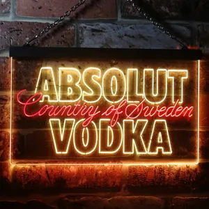 Absolut Vodka Country Of Sweden Neon-Like LED Sign