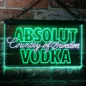 Absolut Vodka Country Of Sweden Neon-Like LED Sign