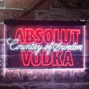 Absolut Vodka Country Of Sweden Neon-Like LED Sign
