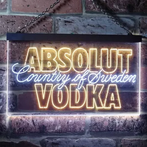 Absolut Vodka Country Of Sweden Neon-Like LED Sign