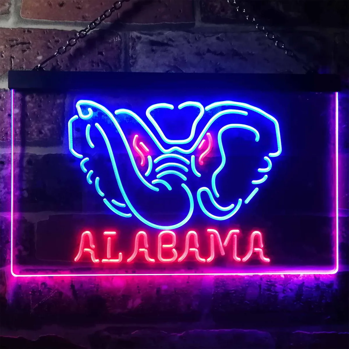 Alabama Crimson Tide Logo 1 Neon-Like LED Sign