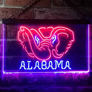 Alabama Crimson Tide Logo 1 Neon-Like LED Sign