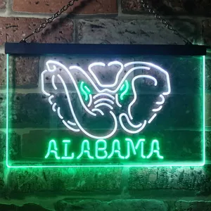 Alabama Crimson Tide Logo 1 Neon-Like LED Sign