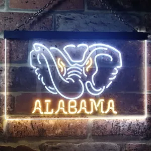 Alabama Crimson Tide Logo 1 Neon-Like LED Sign