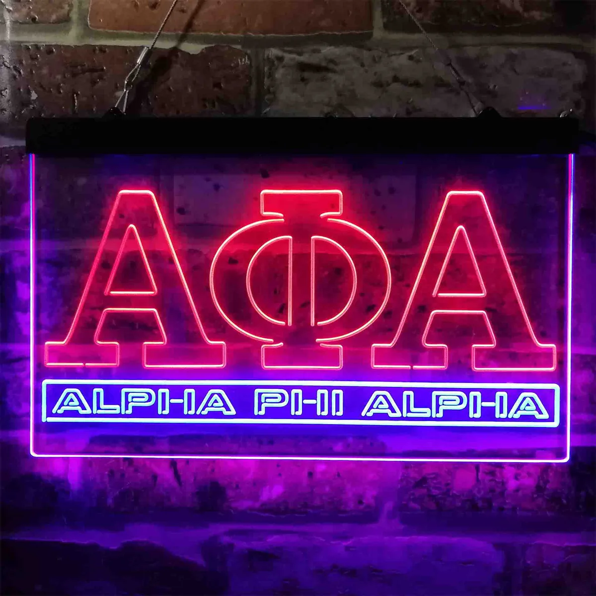 Alpha Phi Alpha Logo Neon-Like LED Sign