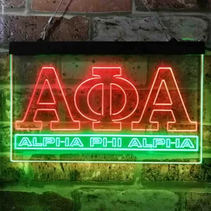 Alpha Phi Alpha Logo Neon-Like LED Sign
