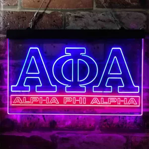 Alpha Phi Alpha Logo Neon-Like LED Sign