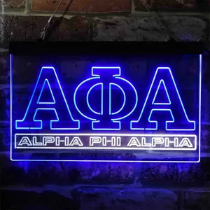 Alpha Phi Alpha Logo Neon-Like LED Sign
