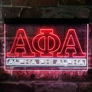 Alpha Phi Alpha Logo Neon-Like LED Sign