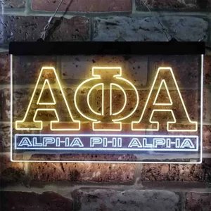 Alpha Phi Alpha Logo Neon-Like LED Sign