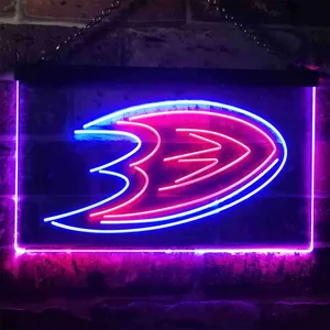 Anaheim Ducks Logo 1 Neon-Like LED Sign