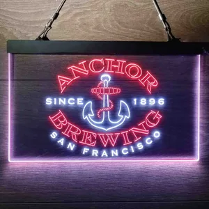 Anchor Since 1896 Neon-Like LED Sign