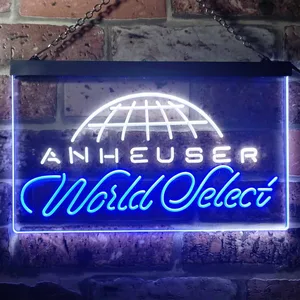 Anheuser World Select Globe Neon-Like LED Sign