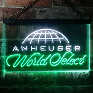 Anheuser World Select Globe Neon-Like LED Sign