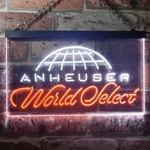Anheuser World Select Globe Neon-Like LED Sign
