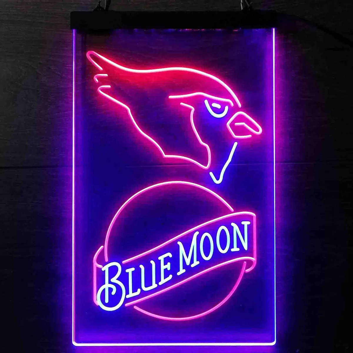 Arizona Cardinals Blue Moon Neon-Like LED Sign