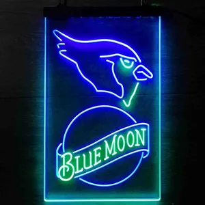 Arizona Cardinals Blue Moon Neon-Like LED Sign