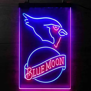 Arizona Cardinals Blue Moon Neon-Like LED Sign