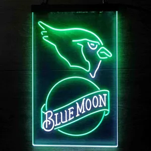 Arizona Cardinals Blue Moon Neon-Like LED Sign