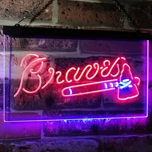 Atlanta Braves  Logo 1 Neon-Like LED Sign