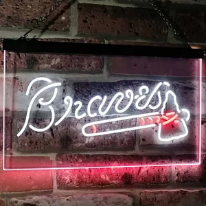 Atlanta Braves  Logo 1 Neon-Like LED Sign
