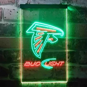 Atlanta Falcons Bud Light Neon-Like LED Sign