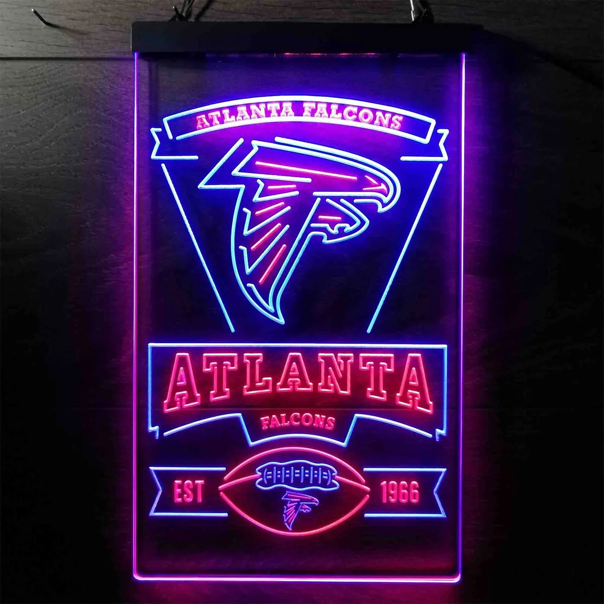 Atlanta Falcons EST 1966 Neon-Like LED Sign
