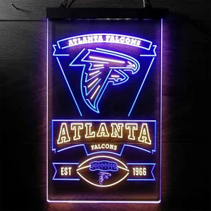 Atlanta Falcons EST 1966 Neon-Like LED Sign