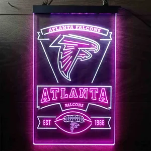 Atlanta Falcons EST 1966 Neon-Like LED Sign