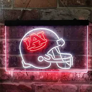 Auburn Tigers Helmet Neon-Like LED Sign