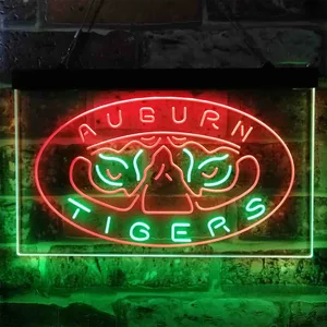 Auburn Tigers Tiger Eyes Logo Neon-Like LED Sign