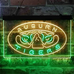 Auburn Tigers Tiger Eyes Logo Neon-Like LED Sign