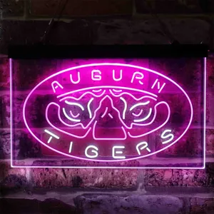 Auburn Tigers Tiger Eyes Logo Neon-Like LED Sign